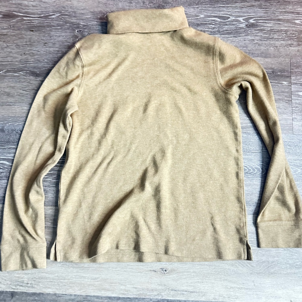 SMITH Turtleneck Beige Knit Top